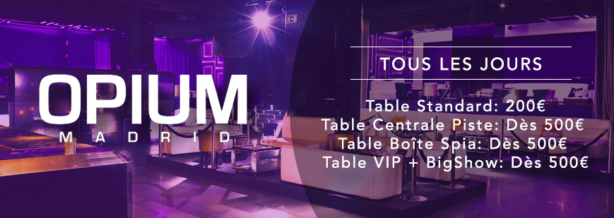 Table VIP Opium Madrid