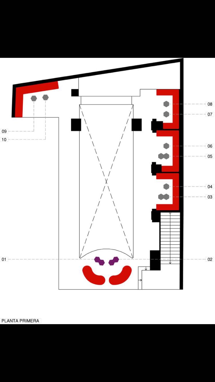 mapa mesas vip gunilla planta alta